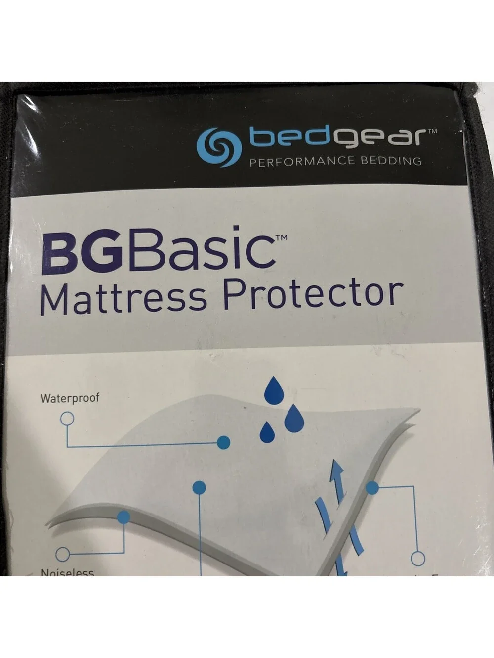 Bedgear FULL SIZE Mattress Protector Basic with waterproof barrier Noiseless NEW